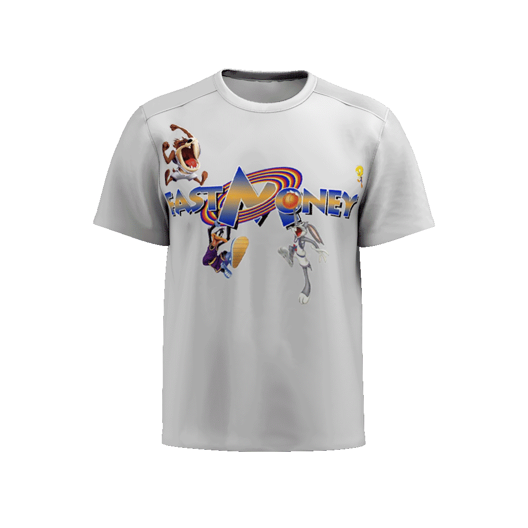 SPACE JAM TRAPPING IS A SPORT-White Tee
